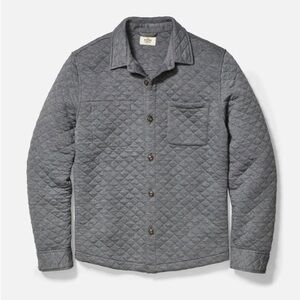 Marine Layer Gray Quilted Shirt Jacket